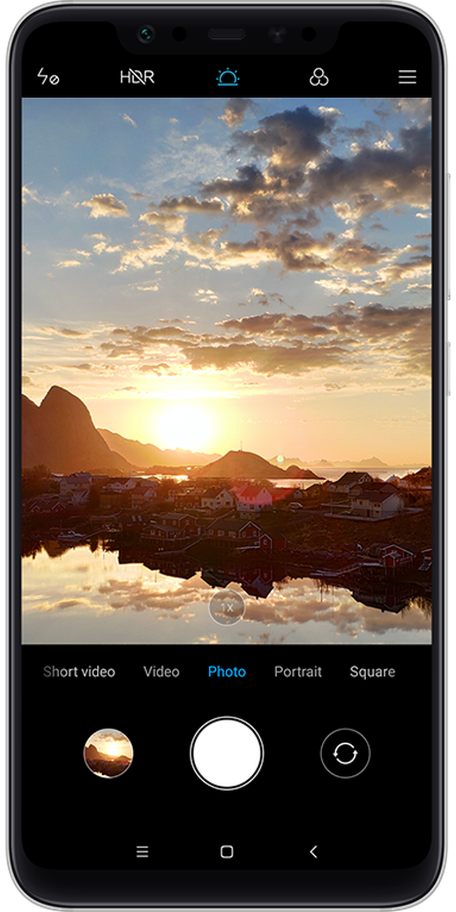 Xiaomi Mi 8 illustrative graphic